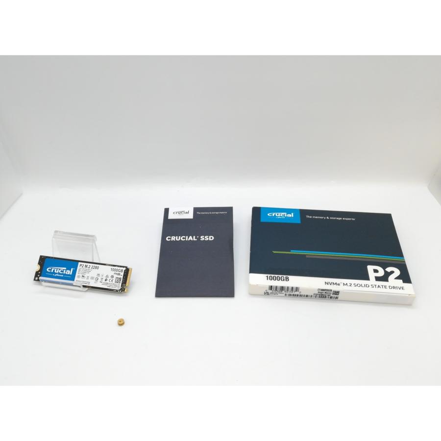 中古】Crucial P2(CT1000P2SSD8JP) 1TB/M.2 2280(PCIe3.0 NVMe)/QLC