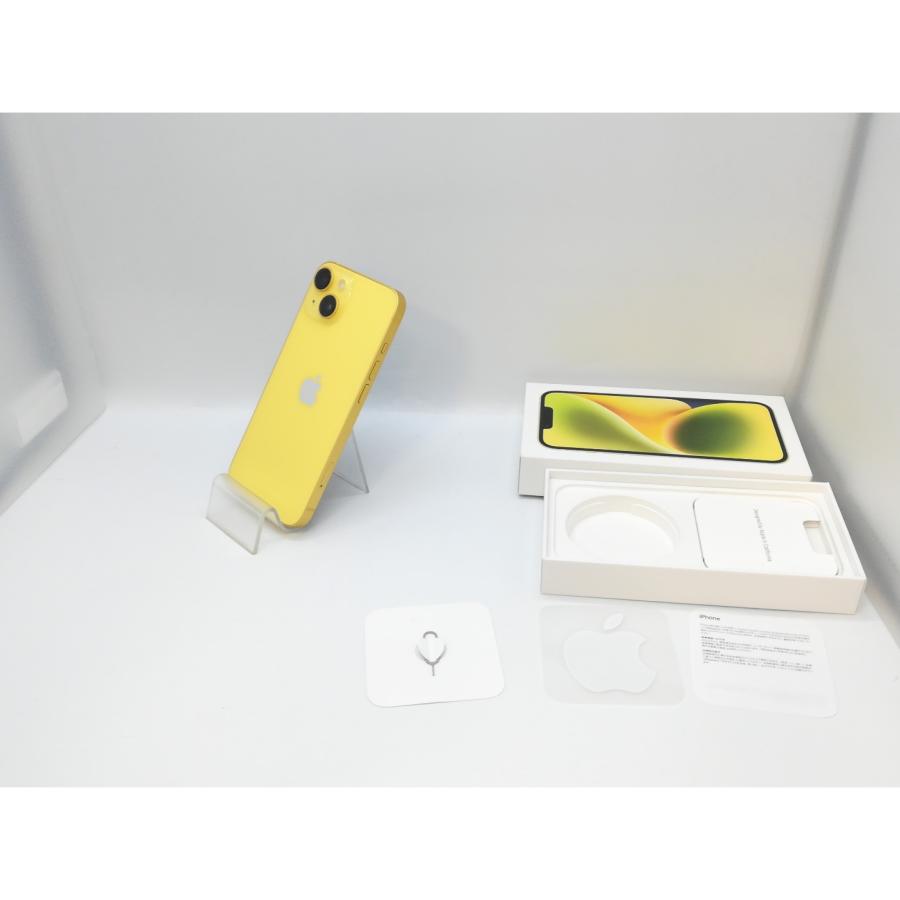 【中古】Apple docomo 【SIMフリー】 iPhone 14 128GB イエロー MR3Q3J/A【京都】保証期間１ヶ月【ランクA】の画像