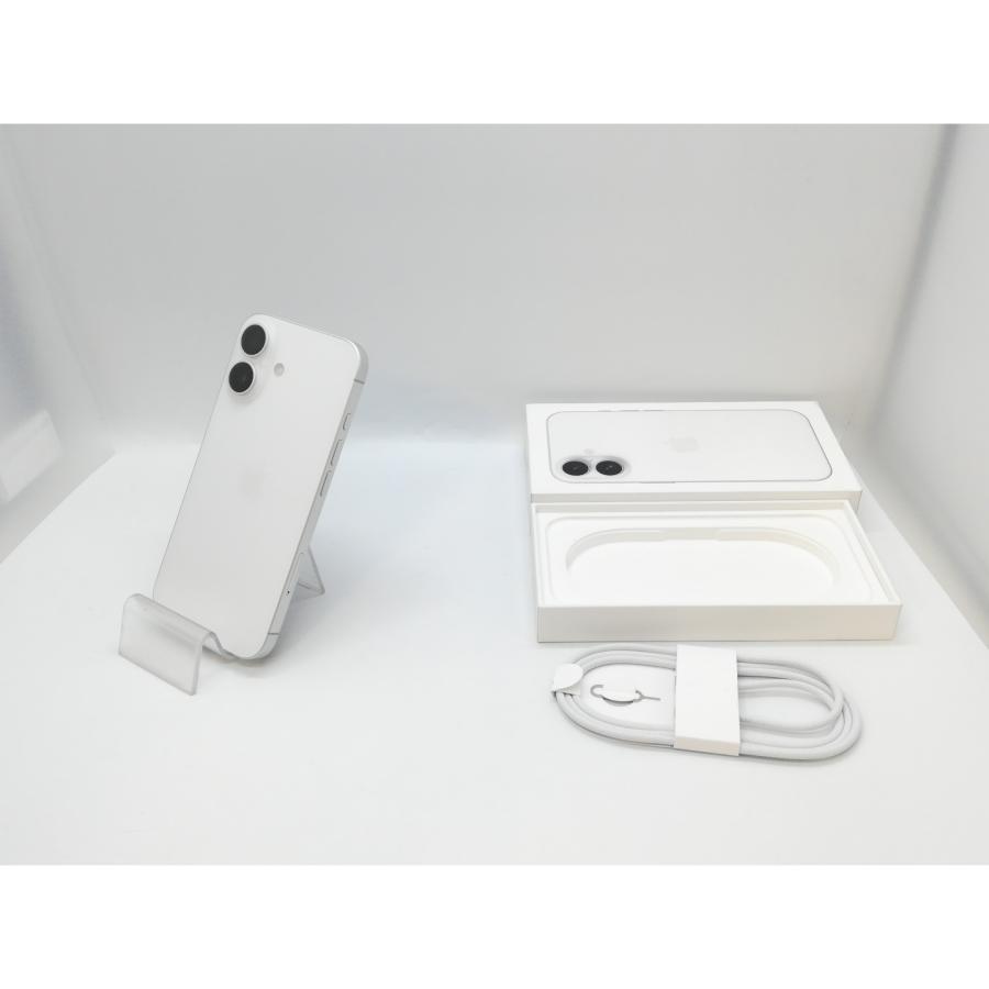 【中古】Apple ymobile 【SIMフリー】 iPhone 16 128GB ホワイト MYDR3J/A【三宮駅前】保証期間１ヶ月【ランクA】の画像