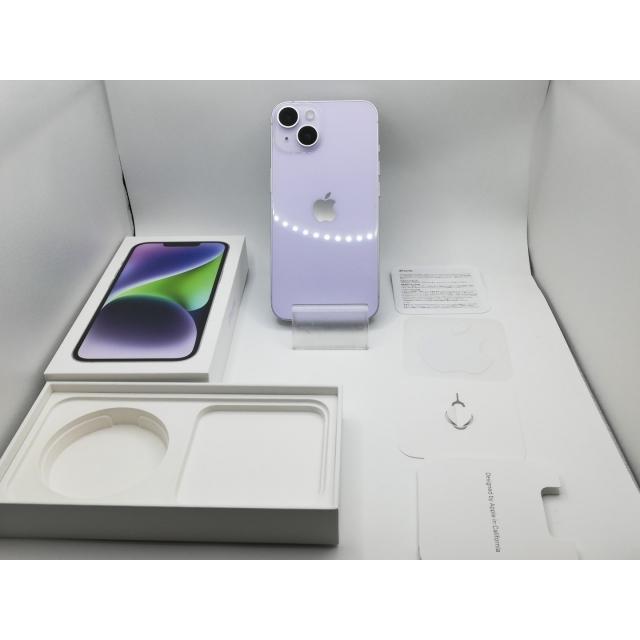 中古】Apple 国内版 【SIMフリー】 iPhone 14 256GB パープル MPW93J/A