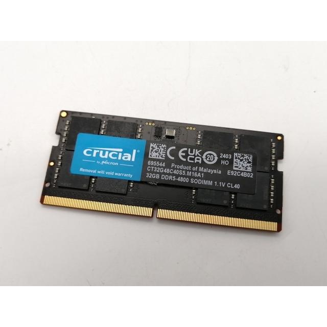 中古】262PIN SODIMM 32GB DDR5-4800(PC5-38400)【ノートPC用】【大須