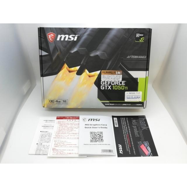 中古】MSI GeForce GTX 1050 Ti 4G OCV1 GTX1050Ti/4GB(GDDR5)/PCI-E