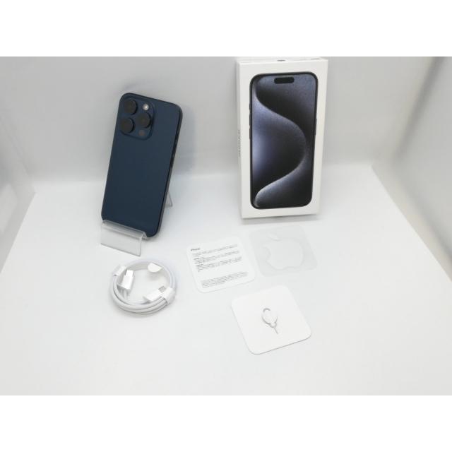 【中古】Apple 国内版 【SIMフリー】 iPhone 15 Pro 256GB ブルーチタニウム MTUG3J/A【京都】保証期間１ヶ月【ランクA】の画像