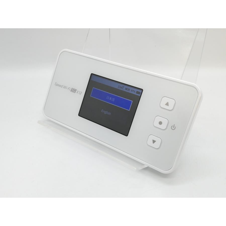 中古】NEC UQmobile 【SIMフリー】 Speed Wi-Fi 5G X12 NAR03 アイス