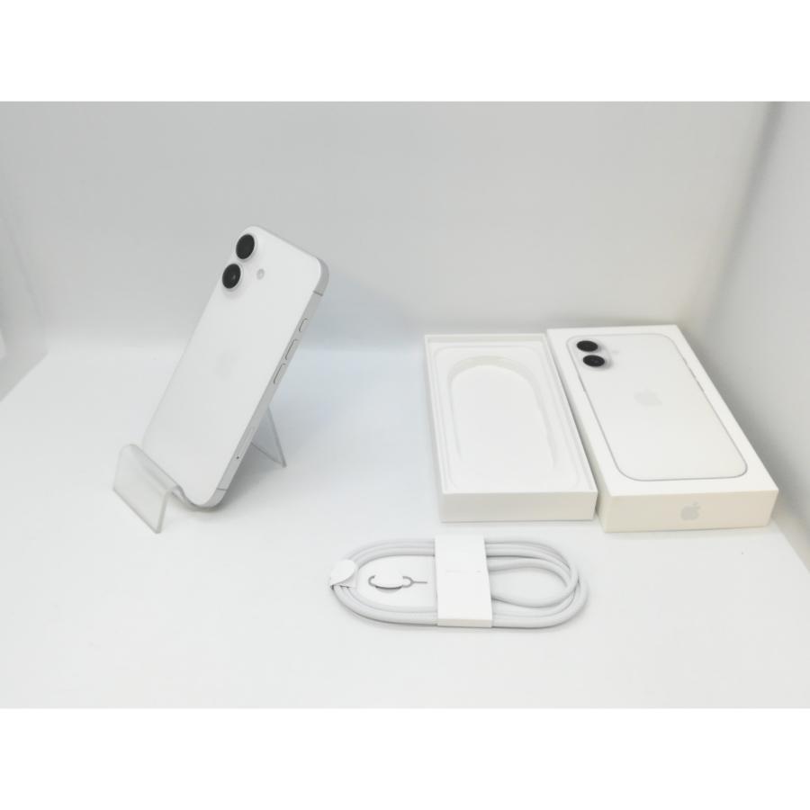 【中古】Apple 国内版 【SIMフリー】 iPhone 16 128GB ホワイト MYDR3J/A【京都】保証期間１ヶ月【ランクA】の画像
