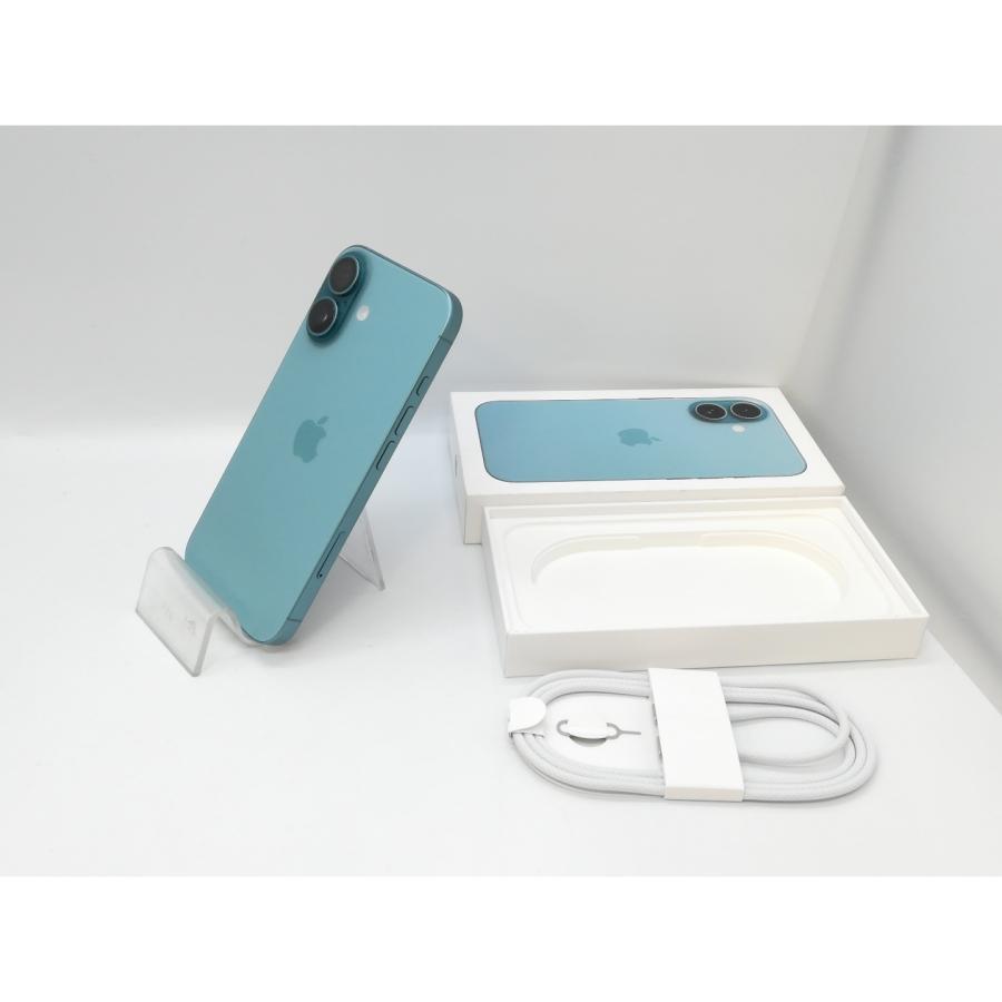 【中古】Apple 国内版 【SIMフリー】 iPhone 16 128GB ティール MYDV3J/A【京都】保証期間１ヶ月【ランクA】の画像