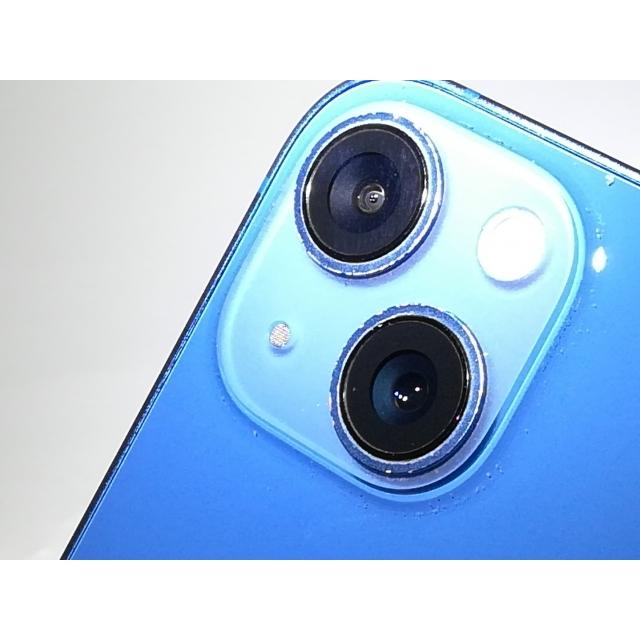 【中古】Apple au 【SIMフリー】 iPhone 13 128GB ブルー MLNG3J/A【京都】保証期間１ヶ月【ランクB】の画像