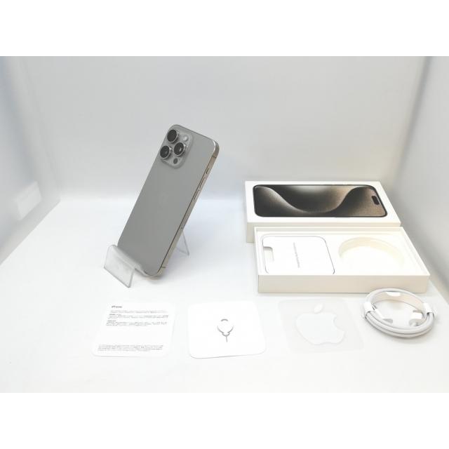 【中古】Apple docomo 【SIMフリー】 iPhone 15 Pro Max 1TB ナチュラルチタニウム MU713J/A【大阪本店】保証期間１ヶ月【ランクA】の画像