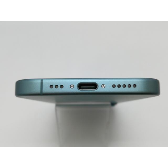 【中古】Apple au 【SIMフリー】 iPhone 16 128GB ティール MYDV3J/A【京都】保証期間１ヶ月【ランクA】の画像