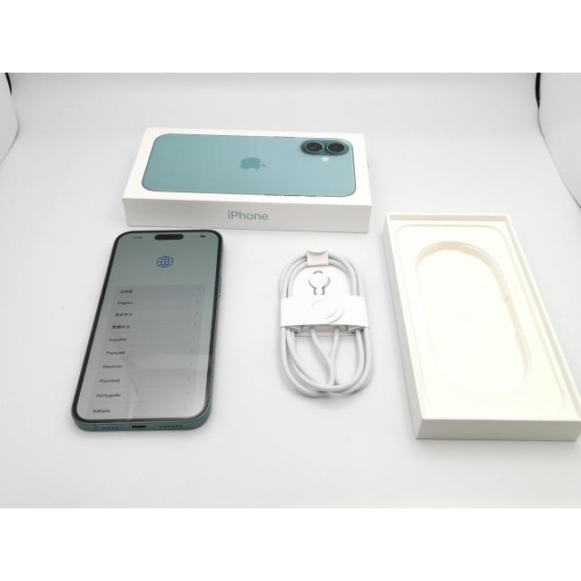 【中古】Apple 国内版 【SIMフリー】 iPhone 16 Plus 256GB ティール MXVL3J/A【大阪堂島】保証期間１ヶ月【ランクA】の画像