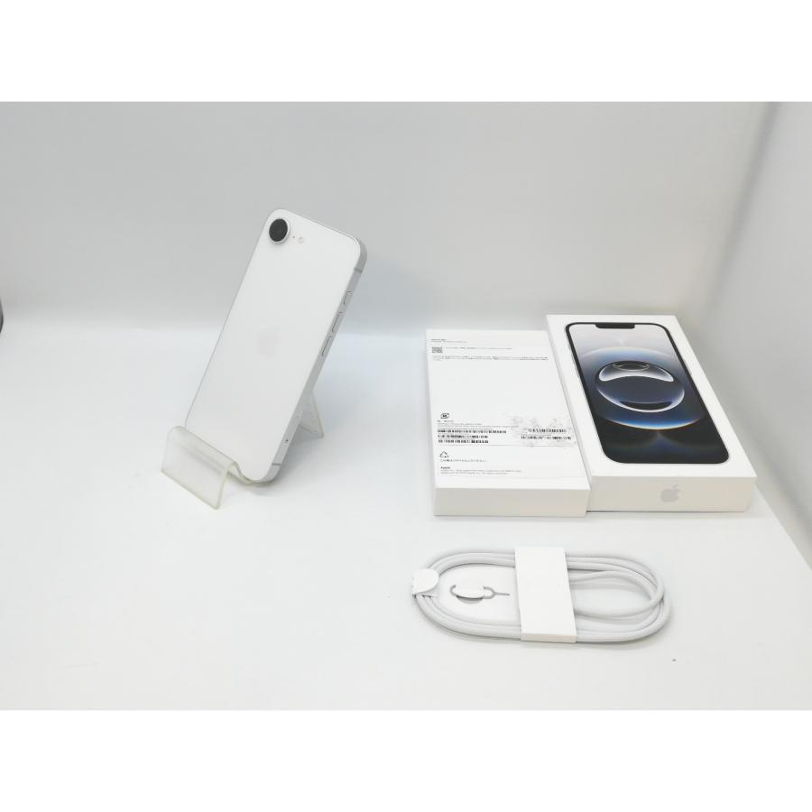 【中古】Apple SoftBank 【SIMフリー】 iPhone 16e 512GB ホワイト MD274J/A【京都】保証期間１ヶ月【ランクA】の画像