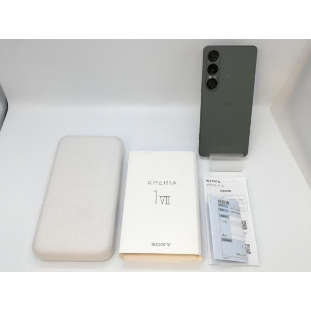 【中古】SONY 国内版 【SIMフリー】 Xperia 1 VII モスグリーン 12GB 256GB XQ-FS44【京都】保証期間１ヶ月【ランクA】の画像