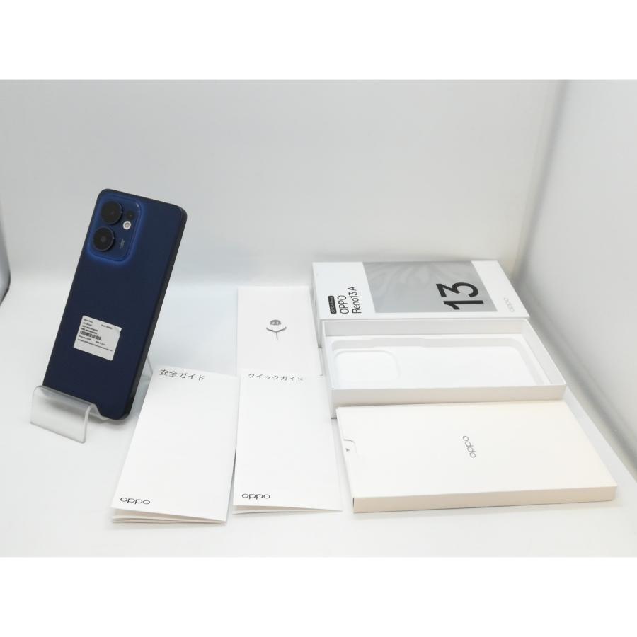 中古】Oppo 国内版 【SIMフリー】 OPPO Reno13 A ルミナスネイビー 8GB 