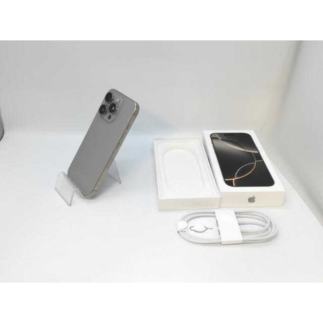 【中古】Apple 国内版 【SIMフリー】 iPhone 16 Pro 128GB ナチュラルチタニウム MYMY3J/A【広島本通】保証期間１ヶ月【ランクA】の画像