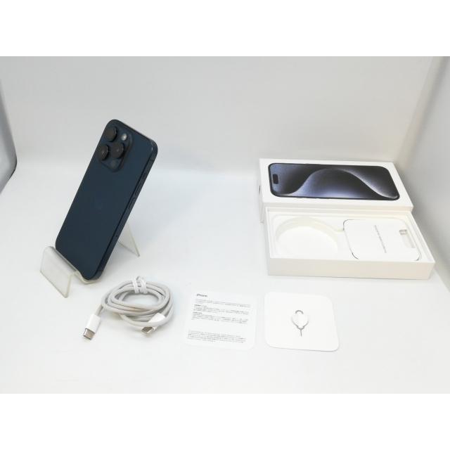 【中古】Apple 国内版 【SIMフリー】 iPhone 15 Pro 256GB ブルーチタニウム MTUG3J/A【京都】保証期間１ヶ月【ランクC】の画像