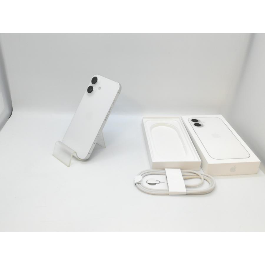 【中古】Apple 国内版 【SIMフリー】 iPhone 16 128GB ホワイト MYDR3J/A【京都】保証期間１ヶ月【ランクA】の画像