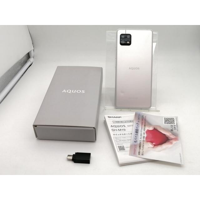 中古】SHARP 国内版 【SIMフリー】 AQUOS Sense6 シルバー 4GB 64GB SH