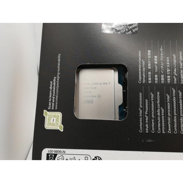 「未開封」Intel Core i7 270K Plus CPU LGA1851 未使用】Intel Core Ultra 7 270K Plus (3.7GHz) Box LGA1851/24C(P:8C