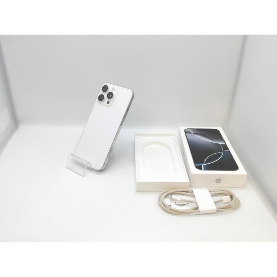 中古】Apple au 【SIMフリー】 iPhone 16 Pro Max 256GB ホワイト