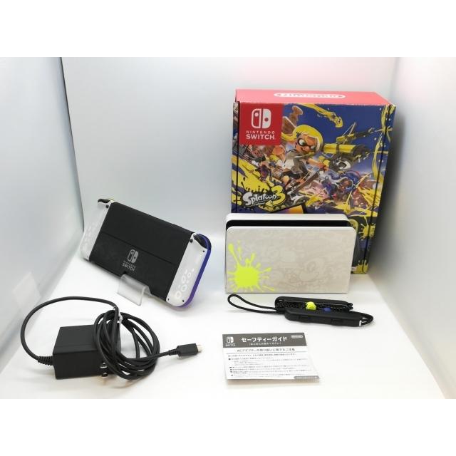 中古】Nintendo Switch 本体 (有機ELモデル) HEG-S-KCAAA スプラ
