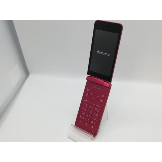 中古】KYOCERA docomo 【SIMフリー】 DIGNOケータイ レッド KY-42C