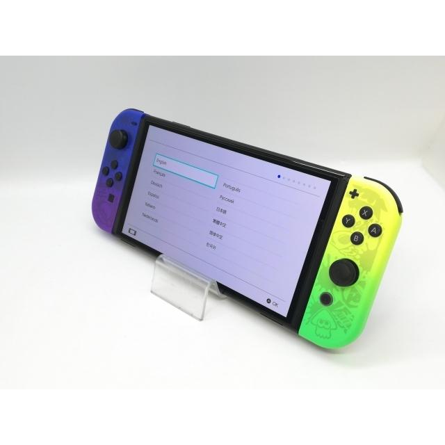 switch 中古 本体 中古】Nintendo Switch 本体 (有機ELモデル) HEG-S-KCAAA スプラ