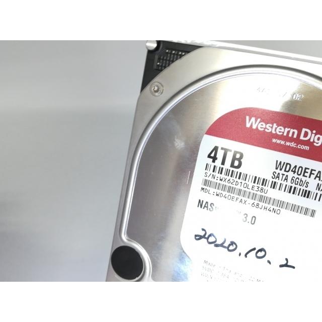 中古】W.D. WD40EFAX WD Red 4TB/5400rpm/256MB/6Gbps【京都】保証期間