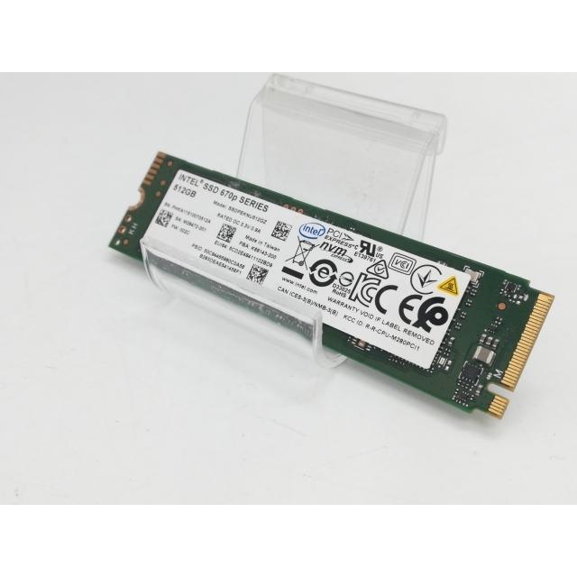 ★特価SSD★ Intel SSD 670p 512GB NVMe M.2 良好 中古】Intel Intel SSD 670p(SSDPEKNU512GZX1) 512GB/M.2 2280(PCIe3.0