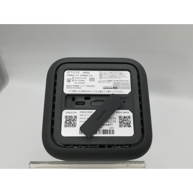 中古】SHARP docomo 【SIMフリー】 home 5G HR02 [ダークグレー]【京都