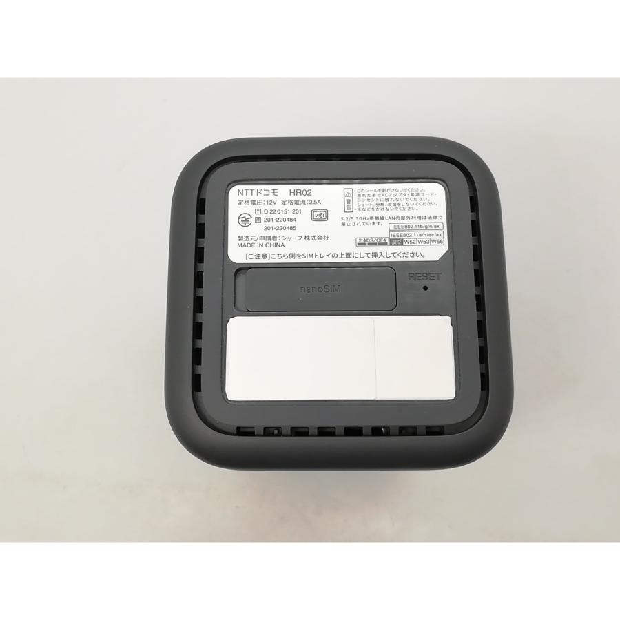 中古】SHARP docomo 【SIMフリー】 home 5G HR02 [ダークグレー]【福岡