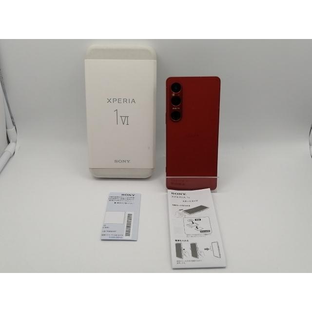 中古】SONY 国内版 【SIMフリー】 Xperia 1 VI スカーレット 12GB