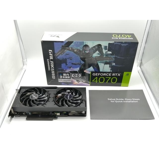 中古】玄人志向 GALAKURO GAMING GG-RTX4070-E12GB/DF RTX4070/12GB