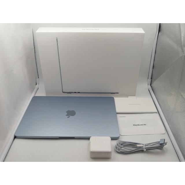 【中古】Apple MacBook Air 15インチ CTO (M4, 2025) スカイブルー M4(CPU:10C/GPU:10C)/16G/256G【博多】保証期間１ヶ月【ランクA】の画像