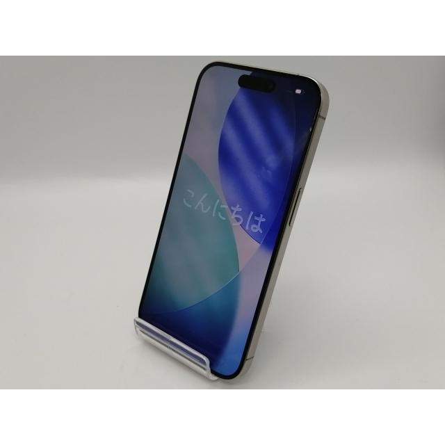 【中古】Apple SoftBank 【SIMフリー】 iPhone 15 Pro 256GB ナチュラルチタニウム MTUF3J/A【大須アメ横】保証期間１ヶ月【ランクC】の画像