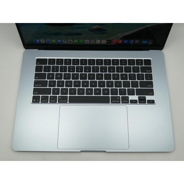 【中古】Apple MacBook Air 15インチ CTO (M4, 2025) スカイブルー M4(CPU:10C/GPU:10C)/16G/256G【博多】保証期間１ヶ月【ランクA】の画像