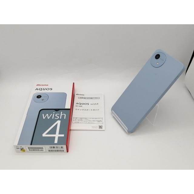 中古】SHARP docomo 【SIMフリー】 AQUOS wish4 ブルー 4GB 64GB SH