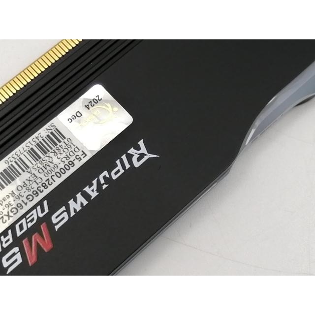 中古】DDR5 16GB 2枚組（合計32GB） DDR5-6000(PC5-48000