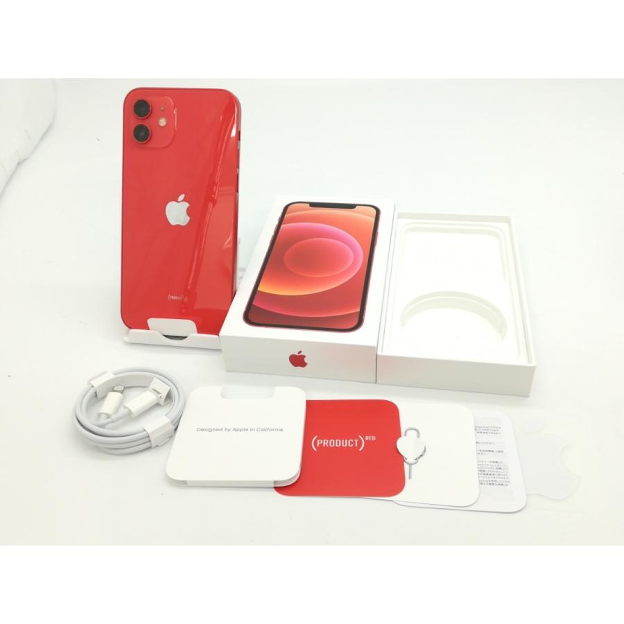 未使用】Apple au 【SIMロック解除済み】 iPhone 12 64GB (PRODUCT)RED