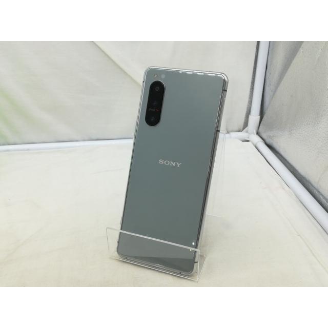 中古】SONY au 【SIMロック解除済み】 Xperia 5 II グレー 8GB 128GB 
