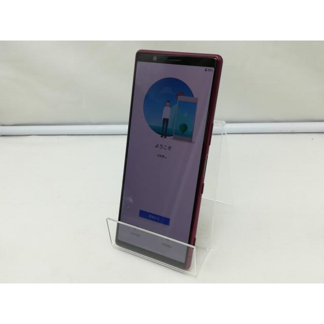 SONY - Xperia5 国内版simフリーj9260　レッド 中古】SONY 国内版 【SIMフリー】 Xperia 5 レッド 6GB 128GB
