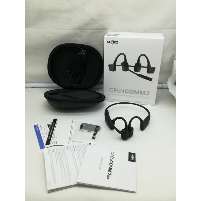 中古】Shokz OpenComm2 SKZ-EP-000022 [ブラック]【川崎】保証期間1