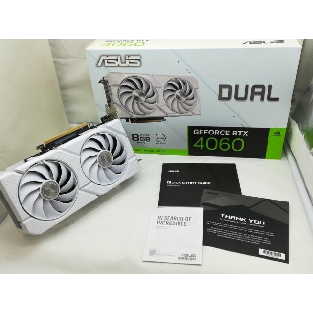 中古】ASUS DUAL-RTX4060-O8G-EVO-WHITE RTX4060/8G【川崎】保証期間1