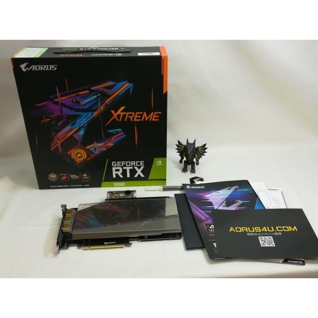 中古】GIGABYTE AORUS GeForce RTX 3090 XTREME WATERFORCE WB 24G（GV  