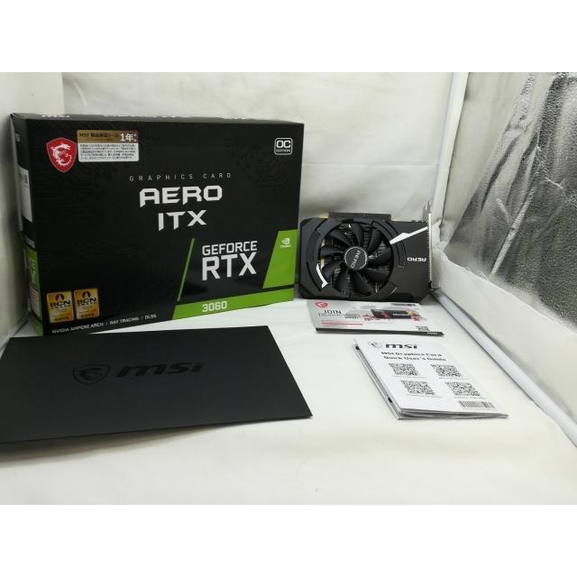中古】MSI GeForce RTX 3060 AERO ITX 12G OC RTX3060(LHR)/12GB(GDDR6