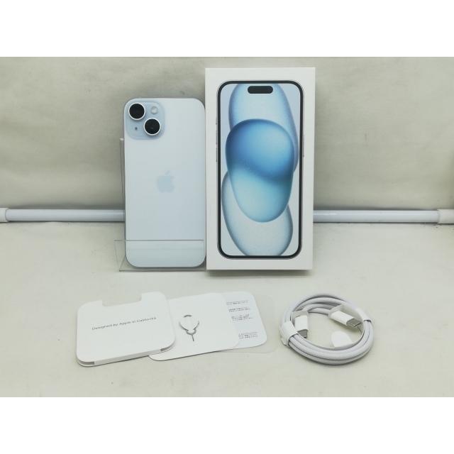 中古】Apple 国内版 【SIMフリー】 iPhone 15 128GB ブルー MTML3J/A