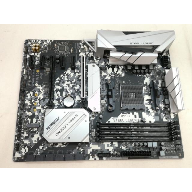 ●ASRock B450 Steel Legend ATX ●中古美品・動作保証 中古】ASRock B450 Steel Legend B450/AM4/ATX【川崎】保証期間1週間