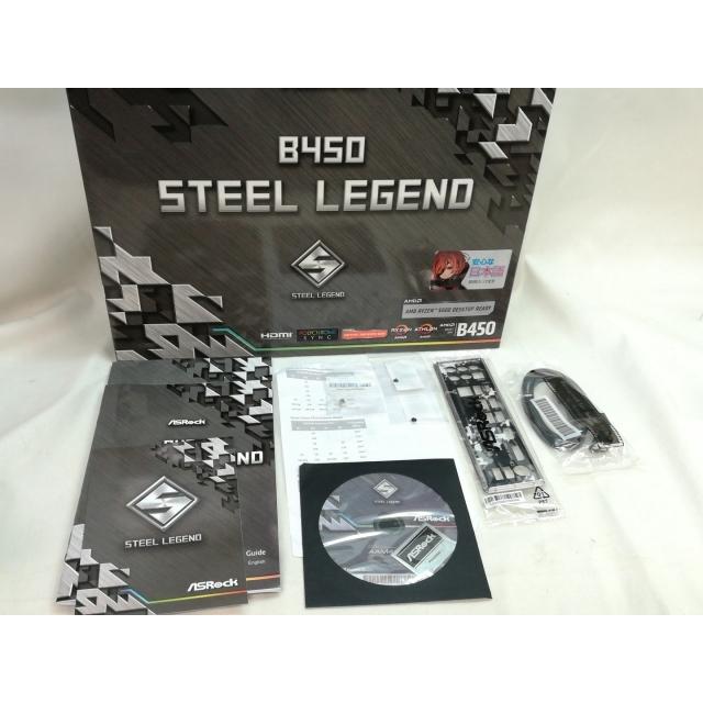 中古】ASRock B450 Steel Legend B450/AM4/ATX【川崎】保証期間1週間