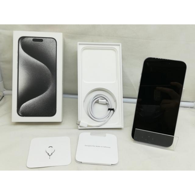 中古】Apple 国内版 【SIMフリー】 iPhone 15 Pro Max 256GB ホワイト