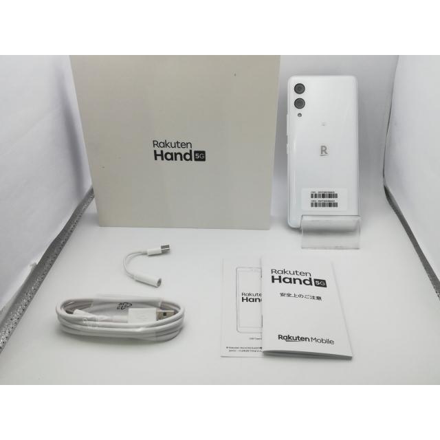 中古】Wiko 楽天モバイル 【SIMフリー】 Rakuten Hand 5G ホワイト 4GB