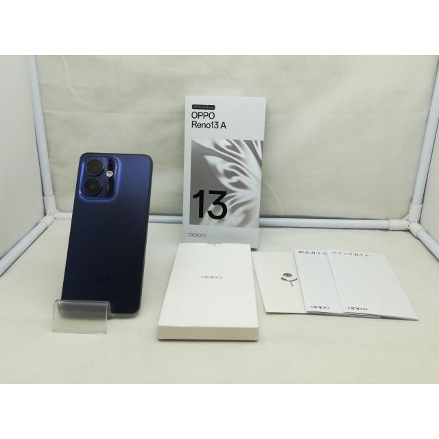 中古】Oppo 国内版 【SIMフリー】 OPPO Reno13 A ルミナスネイビー 8GB